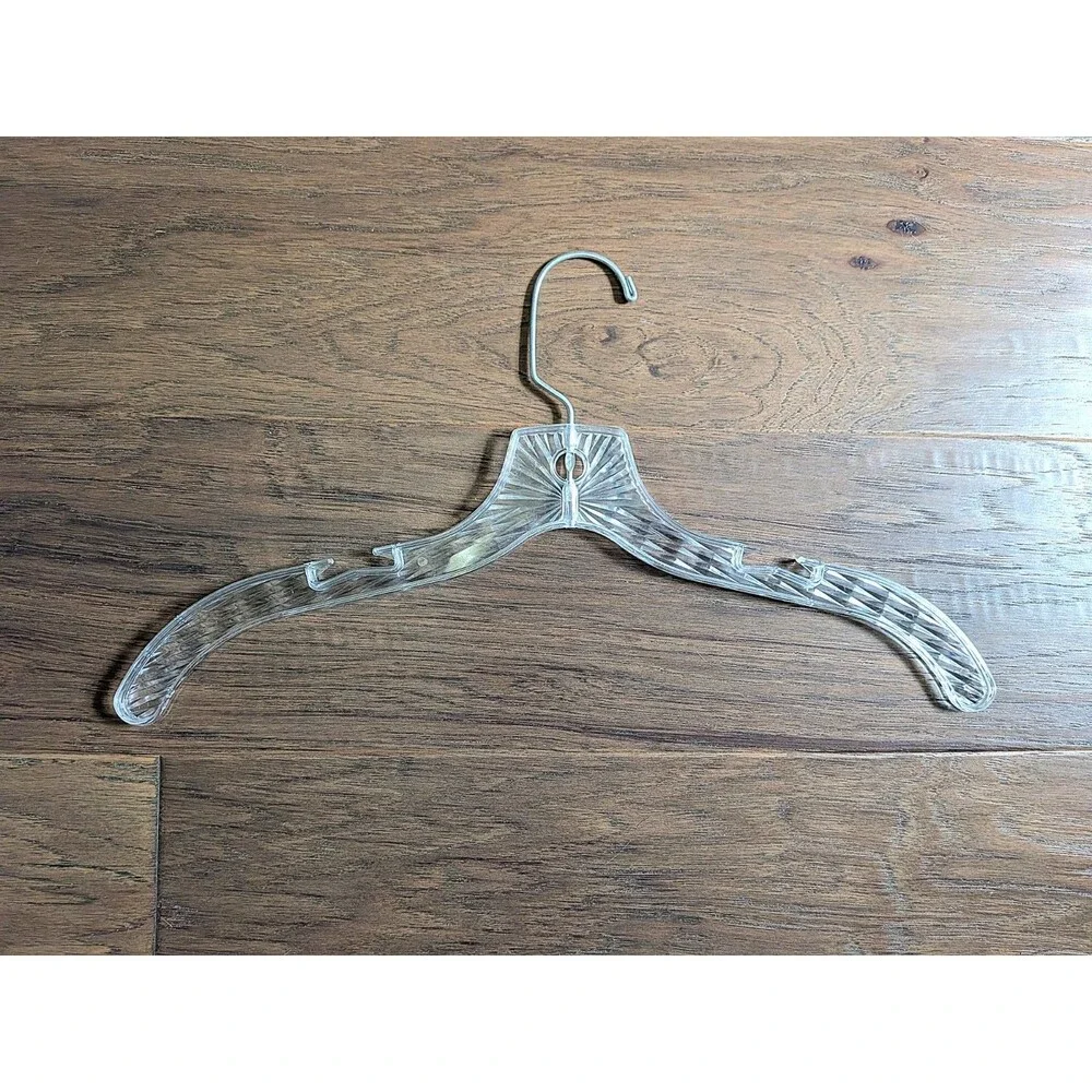 Clear Plastic Clothes Hangers Lot of 14